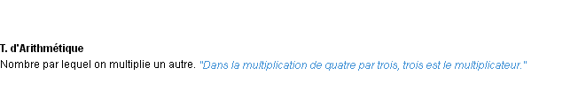 Définition multiplicateur ACAD 1932