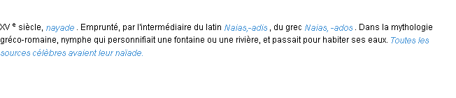 Définition naïade ACAD 1986