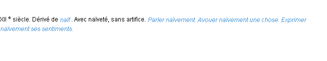 Définition naïvement ACAD 1986 Définition naïvement ACAD 1986