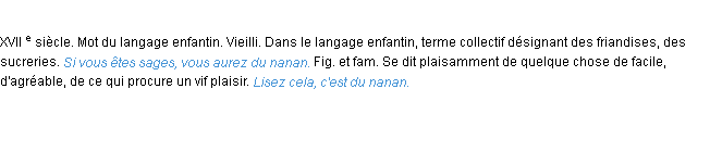 Définition nanan ACAD 1986