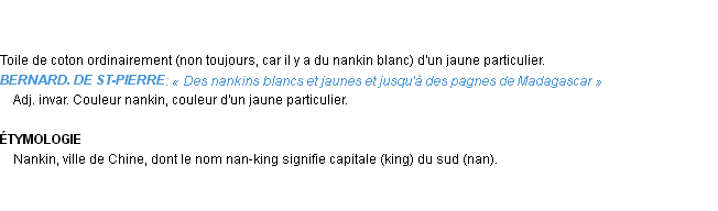 Définition nankin Emile Littré