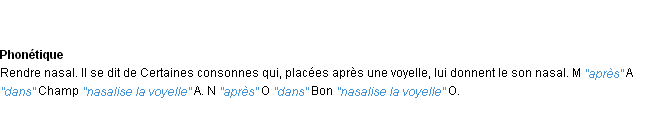 Définition nasaliser ACAD 1932