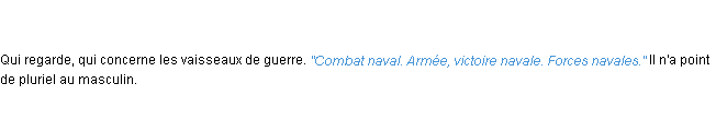 Définition naval ACAD 1835