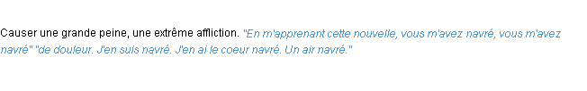 Définition navrer ACAD 1932