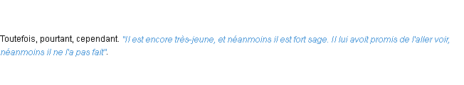 Définition néanmoins ACAD 1798