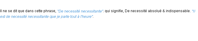 Définition necessitante ACAD 1694