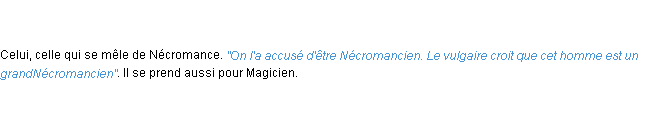 Définition nécromancien ACAD 1798