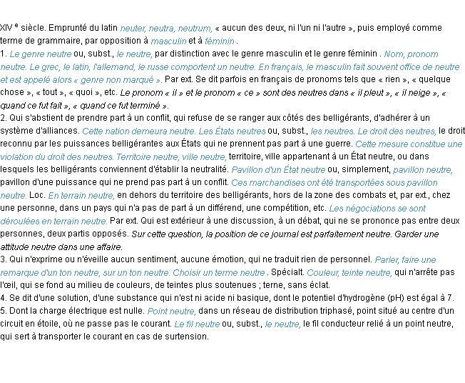 Définition neutre ACAD 1986