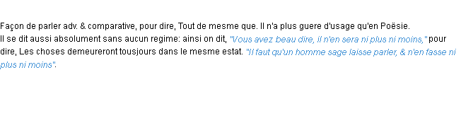 Définition ni plus ni moins que ACAD 1694