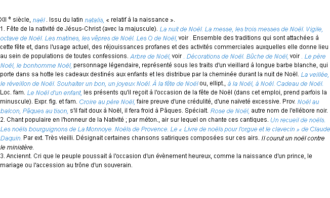 Noël : La définition