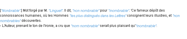 Définition nombrable JF.Feraud