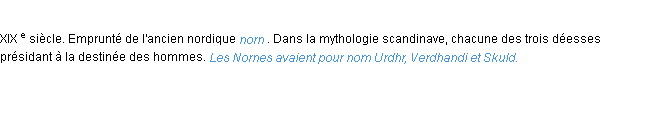 Définition norne ACAD 1986