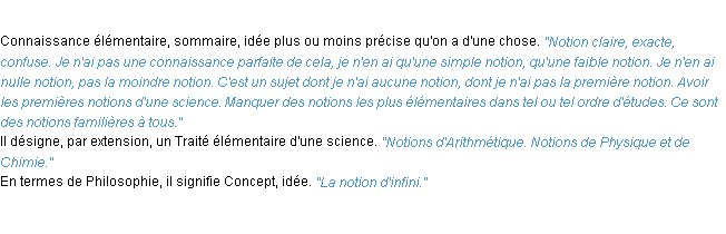 Définition notion ACAD 1932