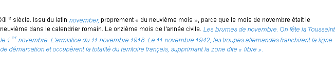 Définition novembre ACAD 1986