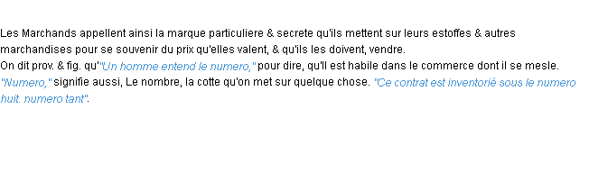 Définition numero ACAD 1694