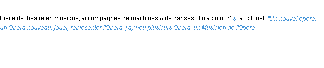 Définition opera ACAD 1694