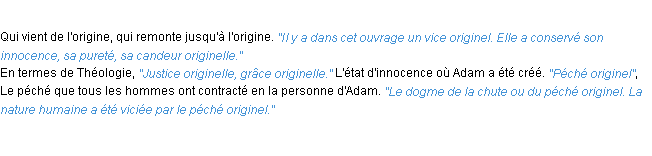 Définition originel ACAD 1932