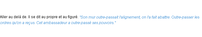 Définition outre-passer ACAD 1835