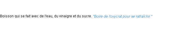 Définition oxycrat ACAD 1835