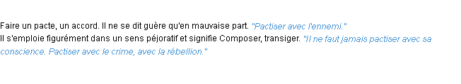 Définition pactiser ACAD 1932