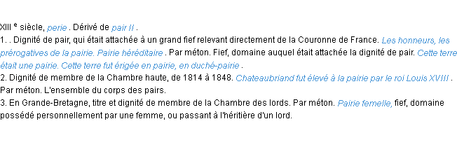 Définition pairie ACAD 1986