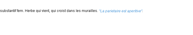 Définition parietaire ACAD 1694
