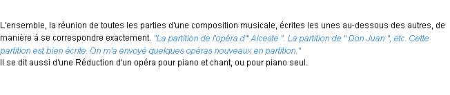 Définition partition ACAD 1932