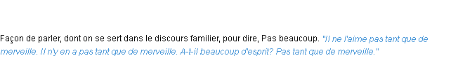 Définition pas tant que de merveille ACAD 1762