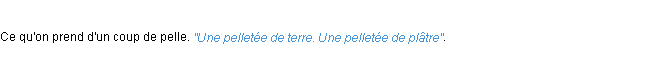 Définition pelletée ACAD 1932