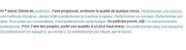 Définition perfectionner ACAD 1986