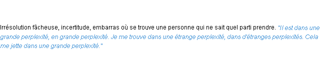 Définition perplexité ACAD 1835