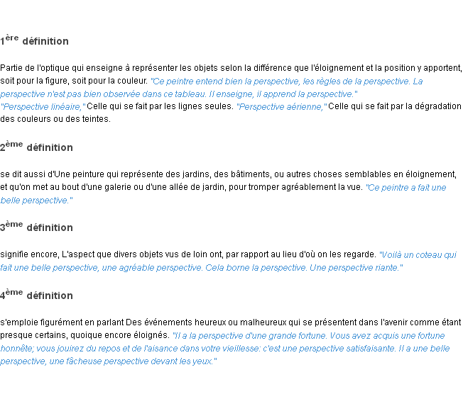 Définition perspective ACAD 1835