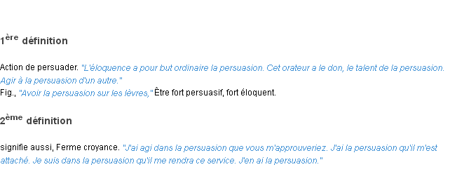 Définition persuasion ACAD 1835