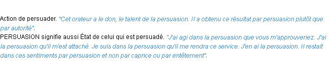 Définition persuasion ACAD 1932