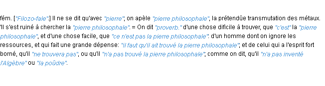 Définition philosophale JF.Feraud