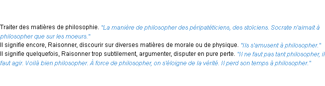 Définition philosopher ACAD 1835