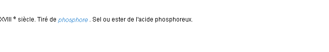 Définition phosphite ACAD 1986