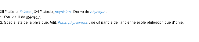 Définition physicien ACAD 1986