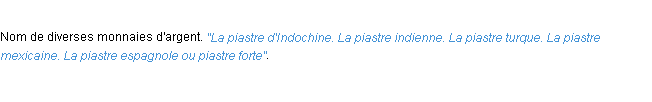 Définition piastre ACAD 1932