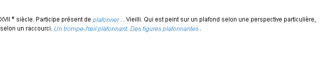 Définition plafonnant ACAD 1986