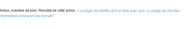 Définition pliage ACAD 1932