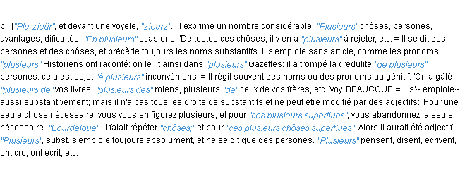 Définition plusieurs JF.Feraud