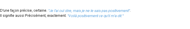 Définition positivement ACAD 1932