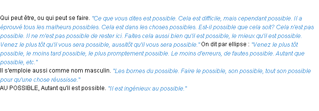 Définition possible ACAD 1932