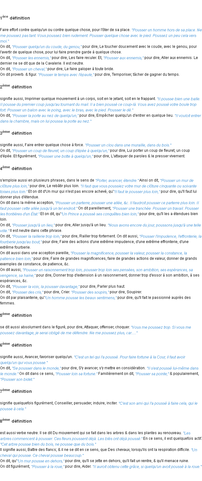 Définition pousser ACAD 1762
