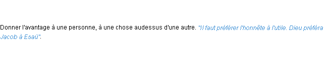 Définition préférer ACAD 1798