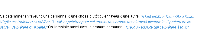 Définition préférer ACAD 1835