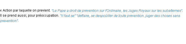 Définition prevention ACAD 1694
