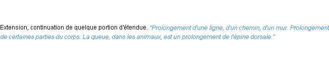 Définition prolongement ACAD 1835