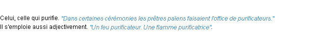 Définition purificateur ACAD 1932